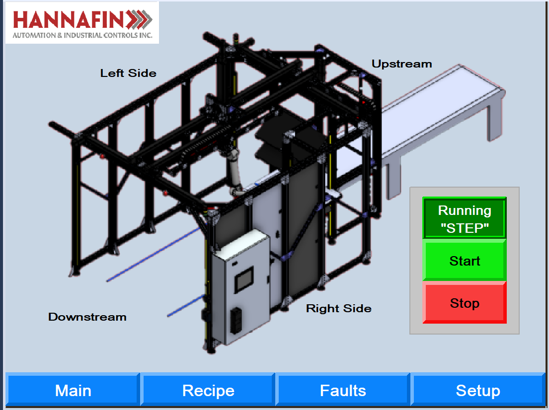 3036 AutoPack HMI Main Page